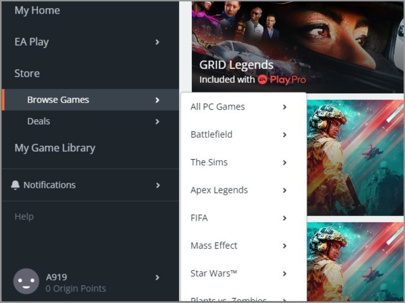 Screenshots Origin – Mua và tải bản demo game trên máy tính