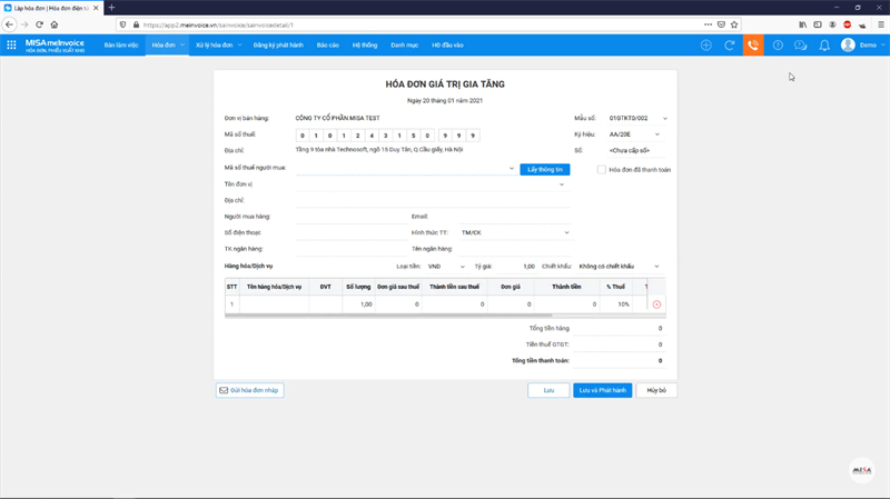Screenshots Tải app MeInvoice: Ứng dụng hóa đơn điện tử cho doanh nghiệp