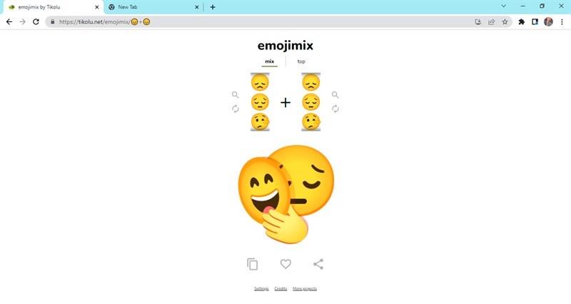 Screenshots emojimix - Ứng dụng kết hợp hai biểu tượng cảm xúc thành một