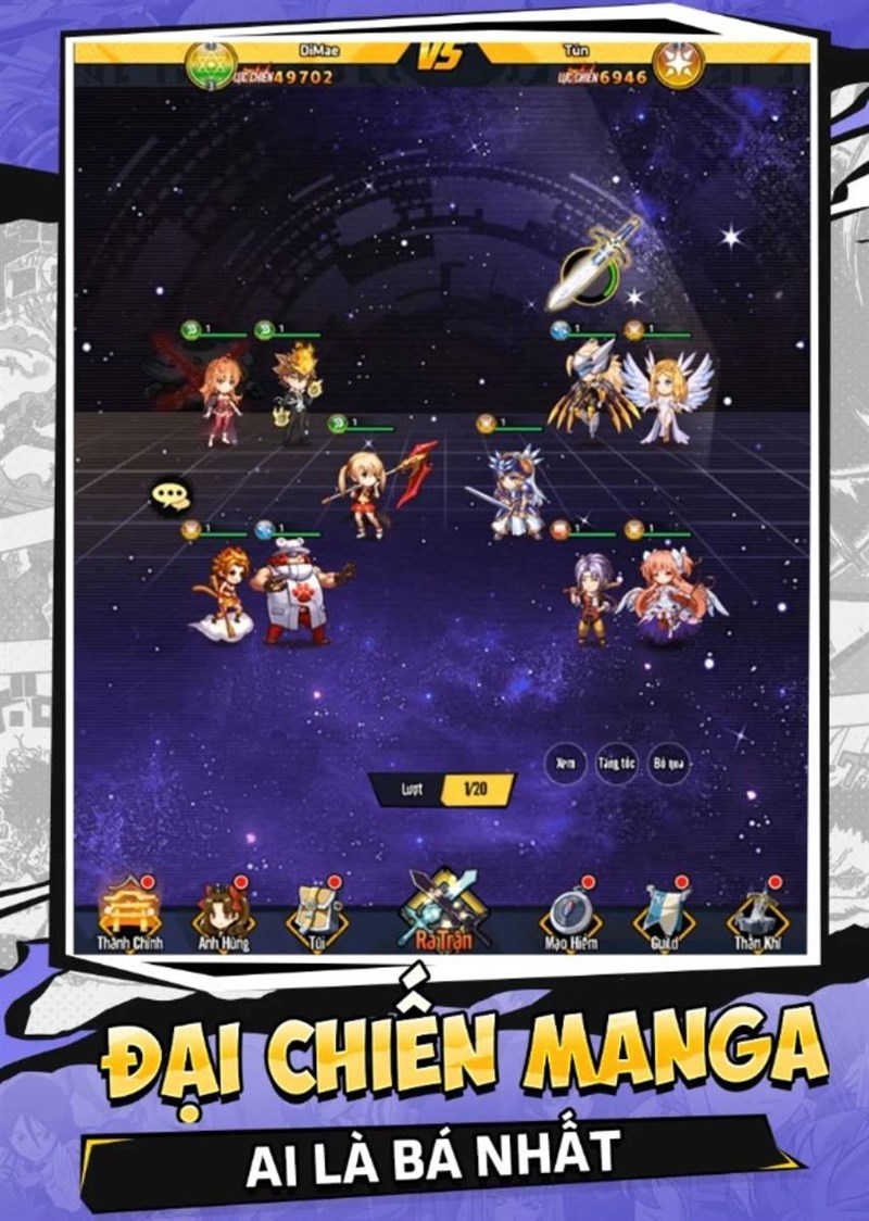 Screenshots Học Viện Bá Vương Mobile | Game đấu tướng theo phong cách Anime