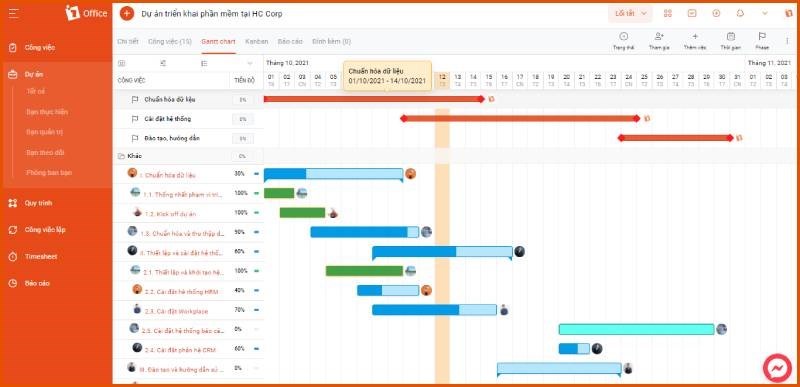 Screenshots 1Office - Phần mềm quản trị doanh nghiệp vừa và nhỏ hiệu quả