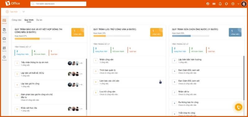 Screenshots 1Office - Phần mềm quản trị doanh nghiệp vừa và nhỏ hiệu quả