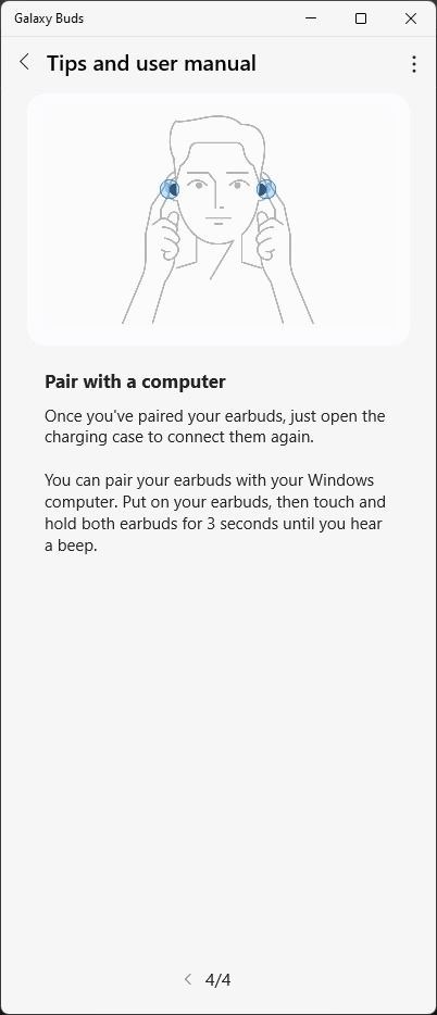 Screenshots Samsung Galaxy Buds - Kết nối tai nghe Samsung với iPhone, laptop Windows