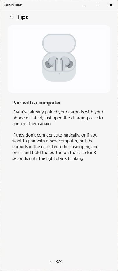 Screenshots Samsung Galaxy Buds - Kết nối tai nghe Samsung với iPhone, laptop Windows
