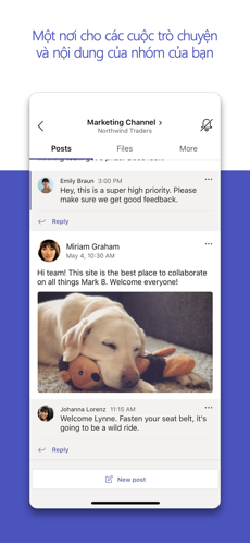 Screenshots Microsoft Teams - Ứng dụng họp trực tuyến, trò chuyện miễn phí