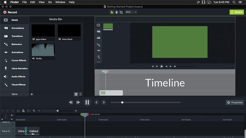 Camtasia studio - Phần mềm chỉnh sửa video trên máy tính, quay màn hình