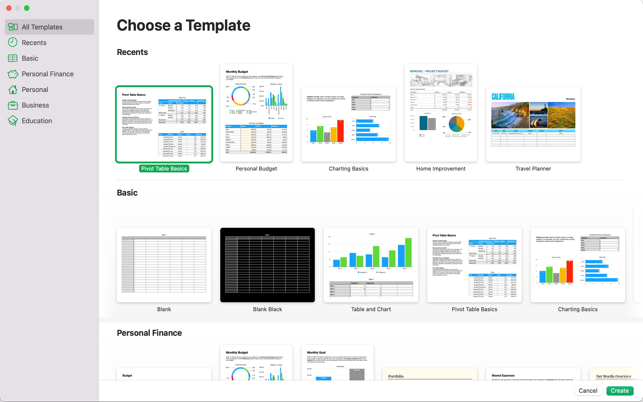 Screenshots Apple Numbers -Phần mềm bảng tính của Apple, tạo, chỉnh sửa trang tính