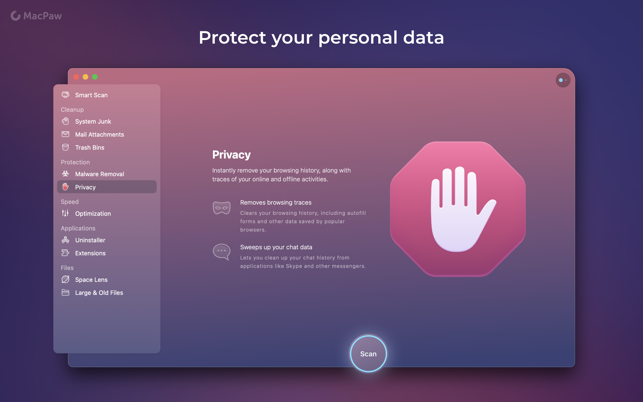 Screenshots CleanMyMac X -  Phần mềm dọn rác, gỡ cài đặt, tối ưu hệ thống trên Mac