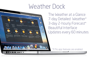 Screenshots Weather Dock - phần mềm dự báo thời tiết trên MacBook miễn phí