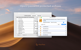 Screenshots The Unarchiver -  Phần mềm giải nén tệp cho MacBook  miễn phí