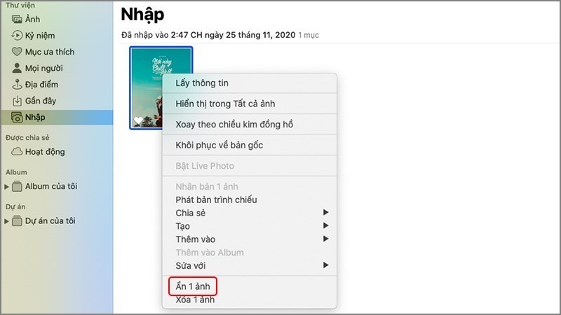 Screenshots Apple Photos - Phần mềm quản lý và xử lý ảnh MacBook miễn phí