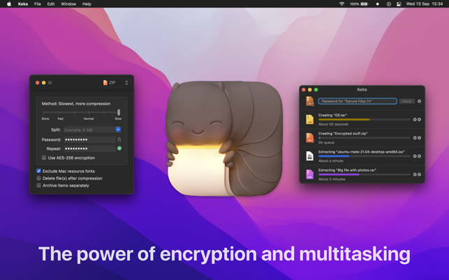 Screenshots Keka Mac - Phần mềm giải nén trên Mac nhanh chóng, hiệu quả