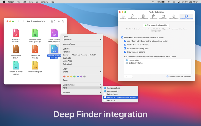 Screenshots Keka Mac - Phần mềm giải nén trên Mac nhanh chóng, hiệu quả