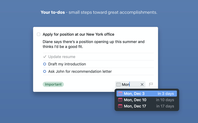 Screenshots Things 3 for Mac - Phần mềm ghi chú, quản lý công việc trên Mac