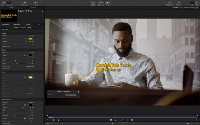 Screenshots Apple Motion  - Phần mềm biên tập, tạo hiệu ứng chuyển động video