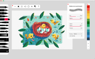 Screenshots Tayasui sketches pro - Phần mềm vẽ tranh trên Mac chuyên nghiệp