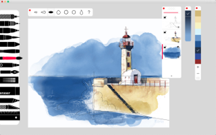 Screenshots Tayasui sketches pro - Phần mềm vẽ tranh trên Mac chuyên nghiệp