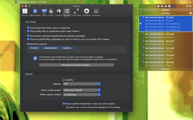 Screenshots Movist - Phần mềm nghe nhạc, xem video trên Mac chất lượng cao