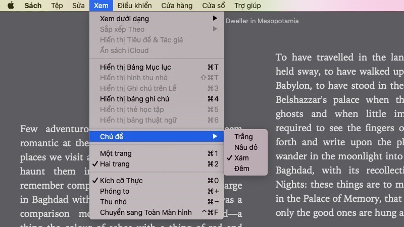 Screenshots Apple Books - Phần mềm đọc sách trên MacBook