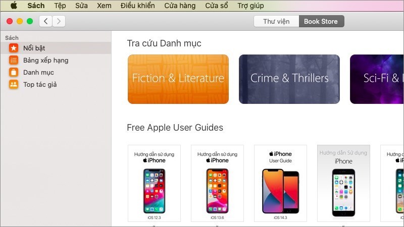 Screenshots Apple Books - Phần mềm đọc sách trên MacBook