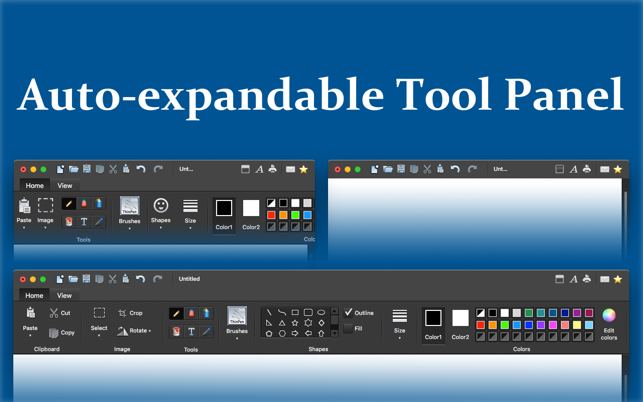 Screenshots Paint X - Phần mềm chỉnh sửa ảnh, vẽ tranh, tô màu trên Mac