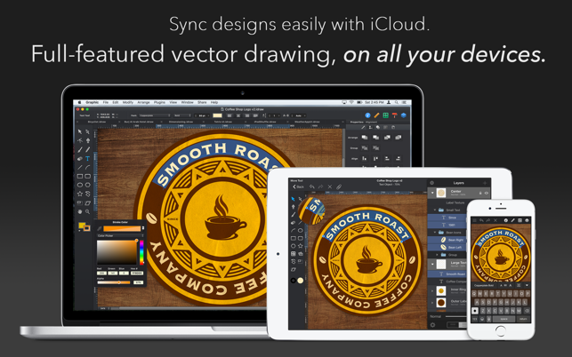 Screenshots Graphic for Mac - phần mềm thiết kế đồ họa, vẽ vector trên Mac