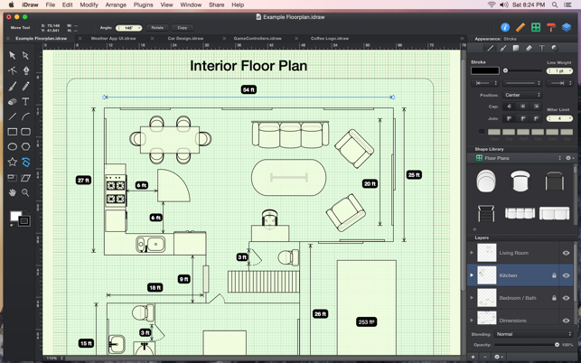 Screenshots Graphic for Mac - phần mềm thiết kế đồ họa, vẽ vector trên Mac