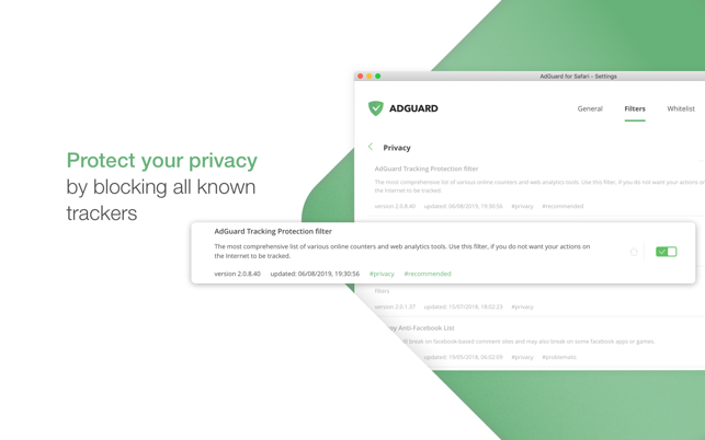 Screenshots Adguard for Safari: Phần mềm chặn quảng cáo trên MacOS