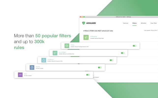Screenshots Adguard for Safari: Phần mềm chặn quảng cáo trên MacOS