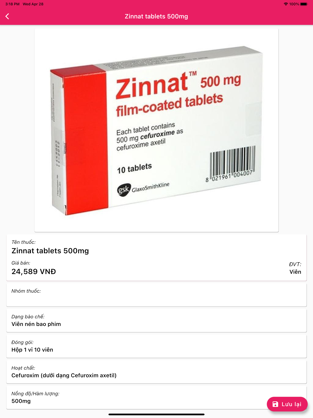 Screenshots Ứng dụng sổ tay Y tế: tra cứu và quản lý thông tin đơn thuốc của bạn