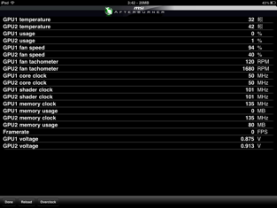 Screenshots MSI Afterburner: Phần mềm theo dõi hiệu năng cho máy tính