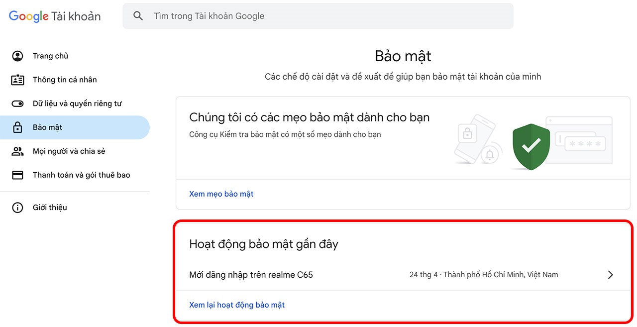 Cách bảo mật Google Drive