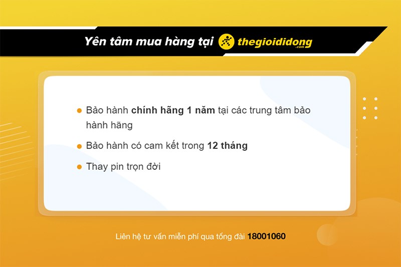 Ch&iacute;nh s&aacute;ch bảo h&agrave;nh đồng hồ tại Thế Giới Di Động