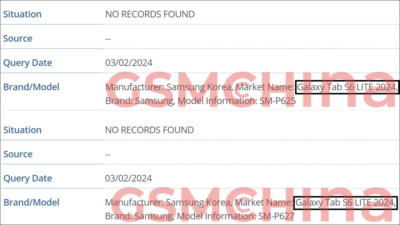Galaxy Tab S6 Lite 2024 sắp ra mắt