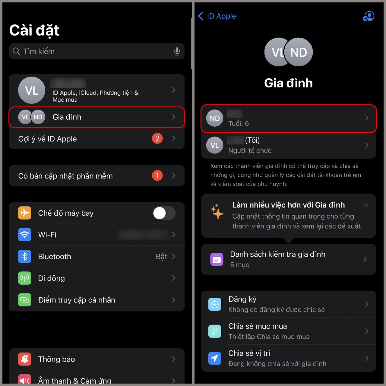 Cách tạo ID Apple cho trẻ em
