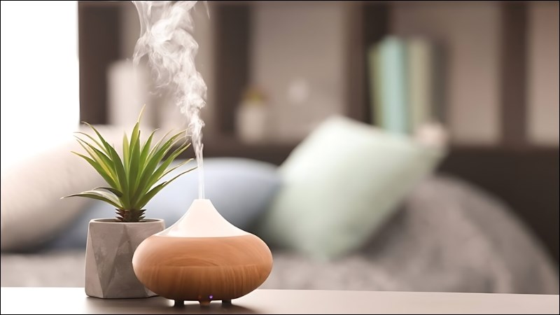 Sử dụng máy phun sương để khuếch tán tinh dầu sả chanh giúp giải cảm