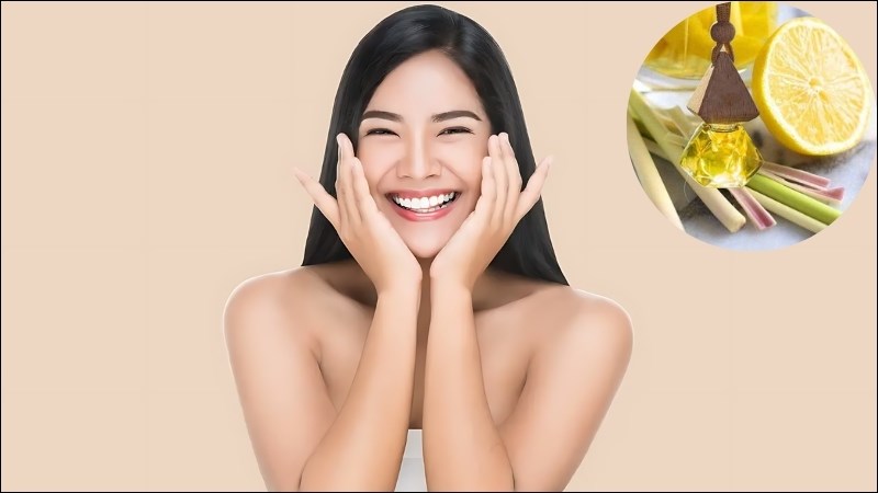Sử dụng tinh dầu sả chanh chung với sữa tắm giúp da được mịn màng