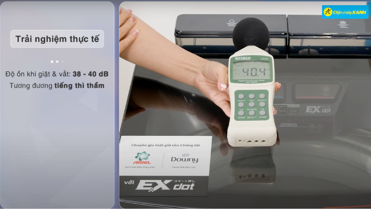 Máy giặt Toshiba Inverter 12 kg AW-DUM1300KV(MG) - Độ ồn Độ ồn của máy khi hoạt động khá khiêm tốn