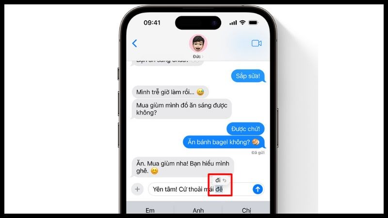 T&iacute;nh năng tự động sửa ch&iacute;nh tả đ&atilde; được n&acirc;ng cấp tr&ecirc;n iOS 17