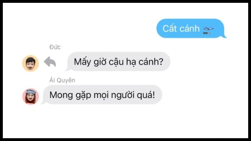 Vuốt nhanh để trả lời tin nhanh