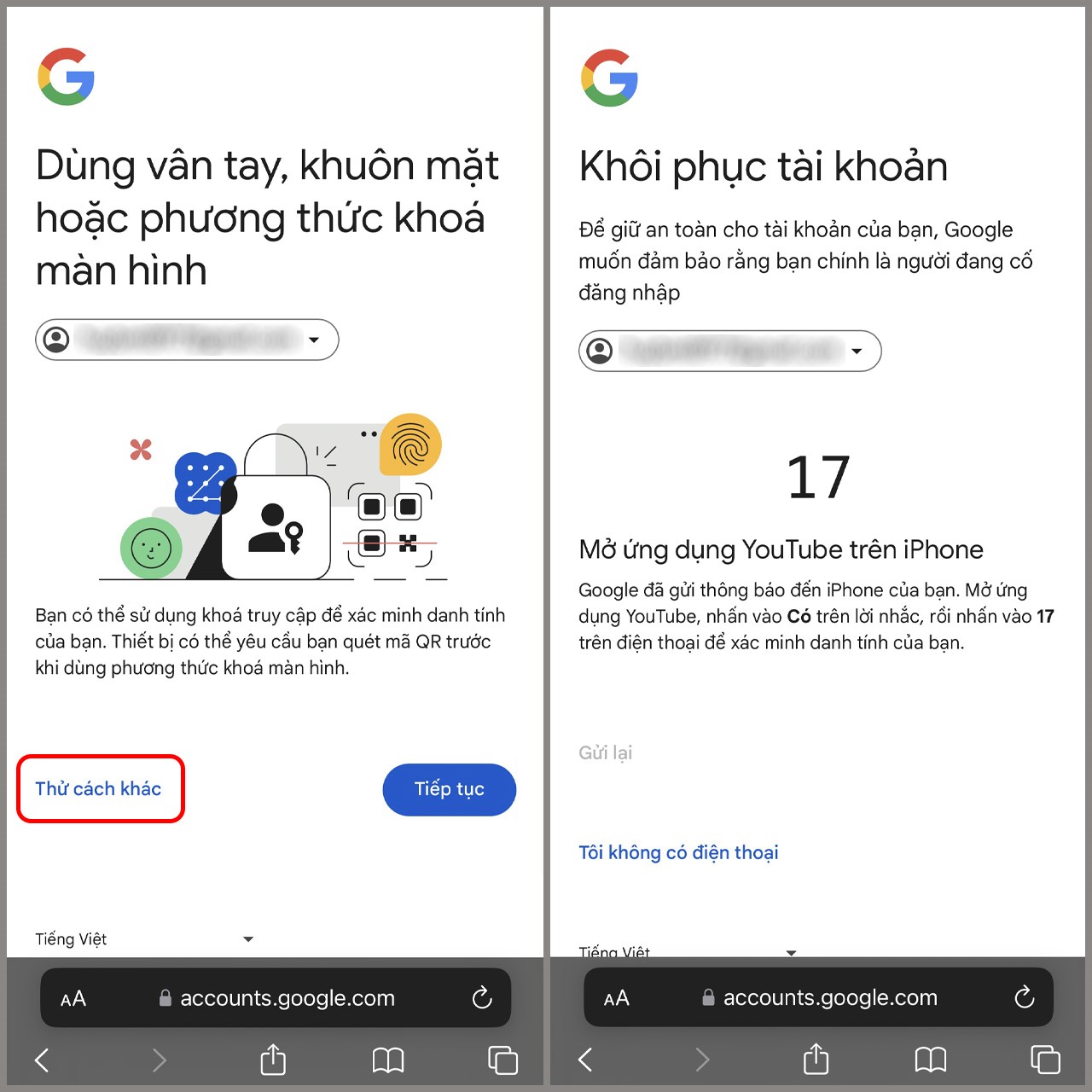 Cách lấy lại mật khẩu Gmail