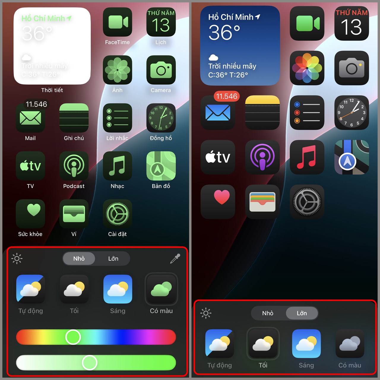 Cách đổi màu icon ứng dụng trên iOS 18