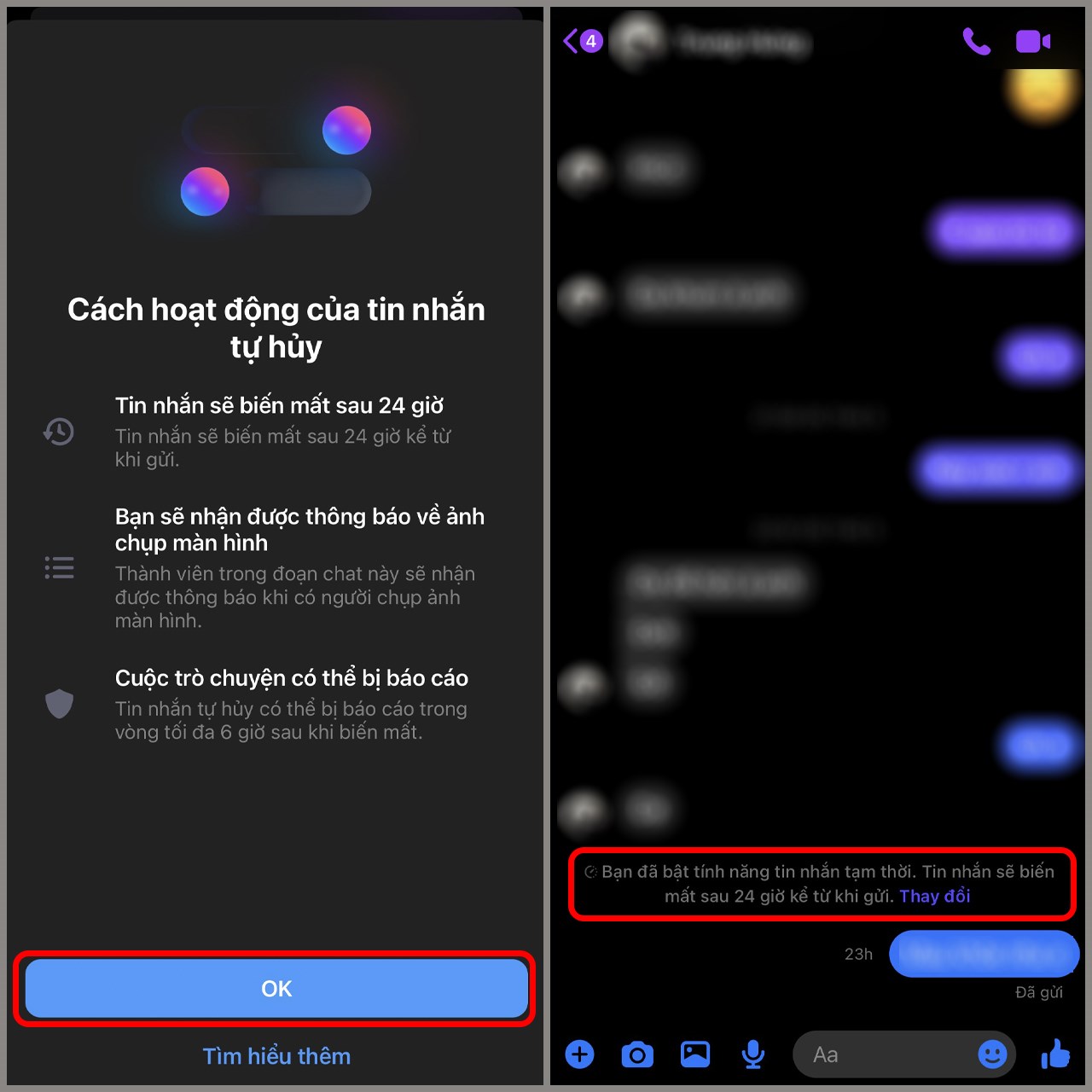 Cách gửi tin nhắn bí mật trên Messenger