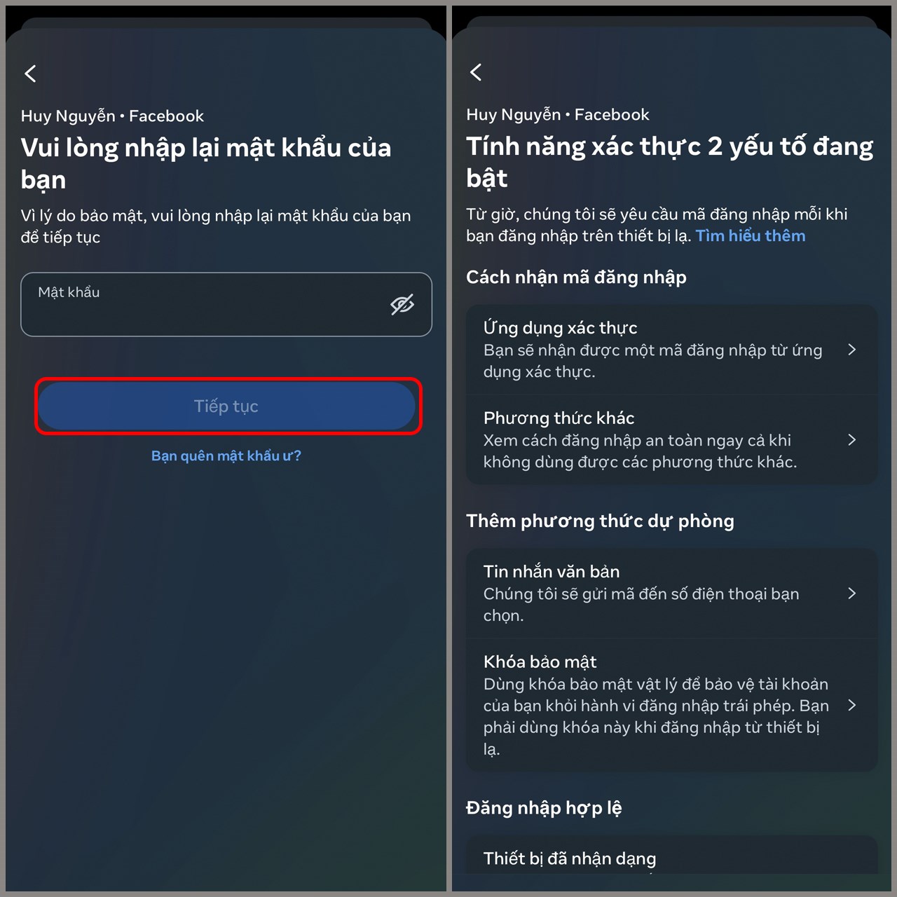 Cách cài bảo mật 2 lớp trên Facebook