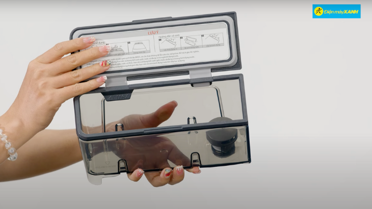 Máy giặt Toshiba Inverter 12 kg AW-DUM1300KV(MG) - nắp hộp đựng Cận cảnh hộp đựng