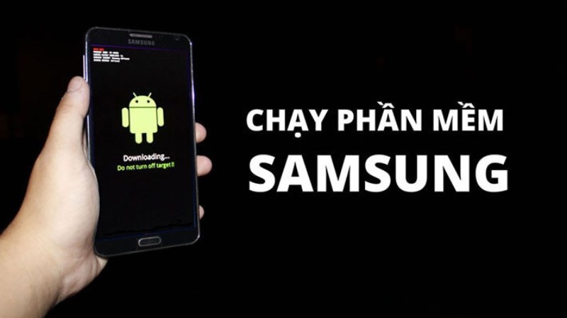 Chạy lại phần mềm cho điện thoại Samsung để khắc phục đen m&agrave;n h&igrave;nh