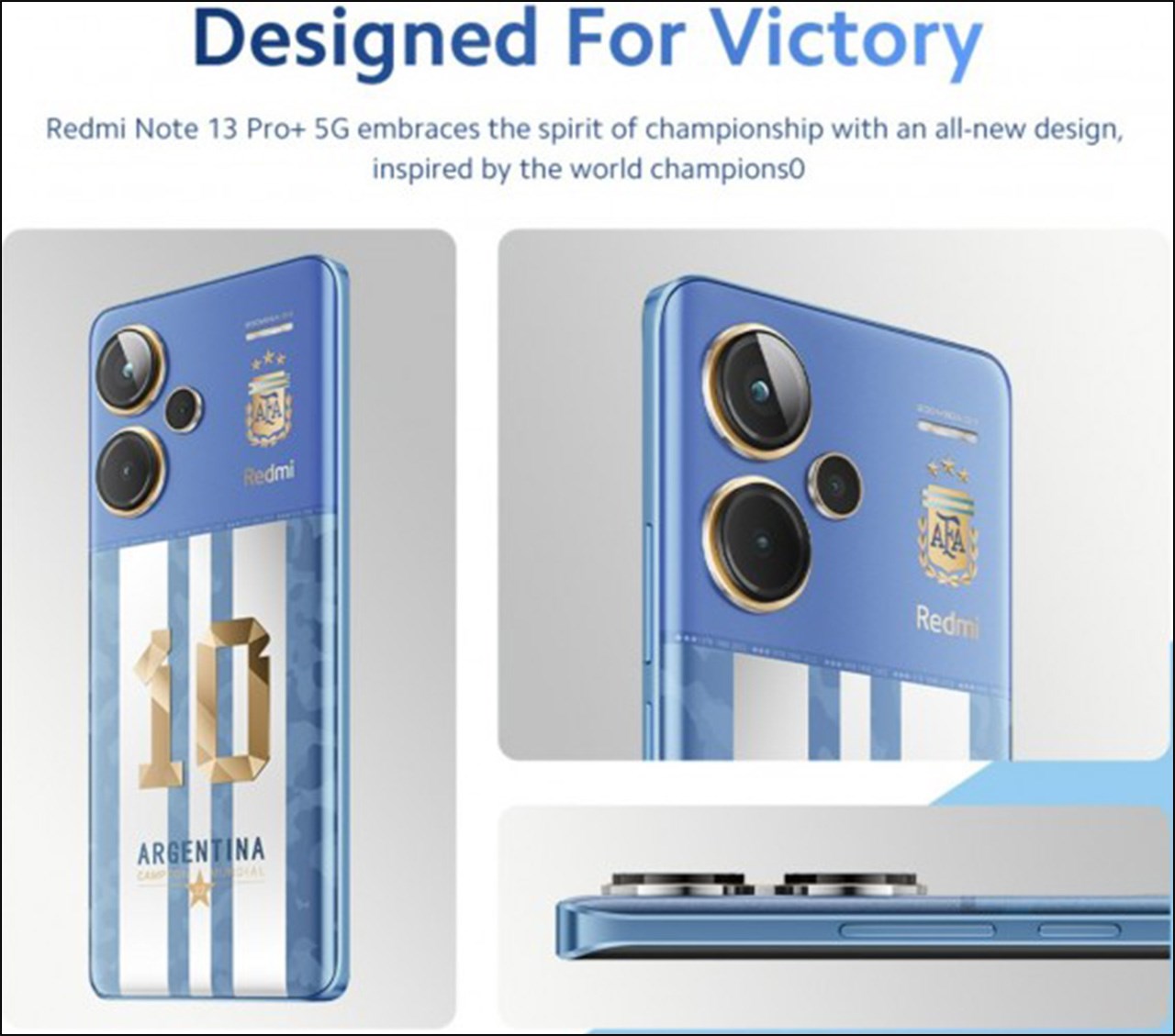 Redmi Note 13 Pro Plus World Champions Edition có thiết kế nổi bật Redmi Note 13 Pro Plus World Champions Edition có thiết kế nổi bật