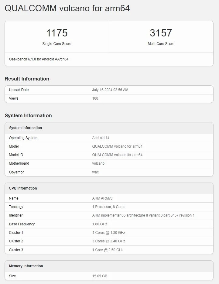 Điểm Geekbench Điểm Geekbench