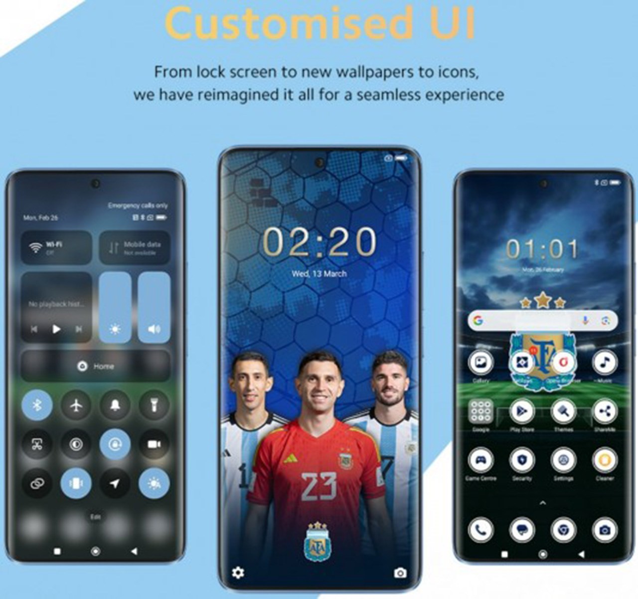 Giao diện tùy chỉnh trên Redmi Note 13 Pro Plus World Champions Edition Giao diện tùy chỉnh trên Redmi Note 13 Pro Plus World Champions Edition