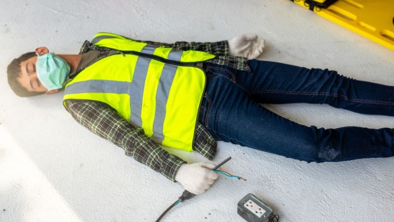 Tìm vật dụng cách điện tách nạn nhân ra khỏi nguồn điện